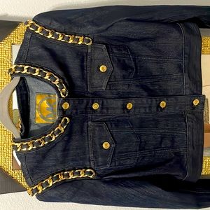 Michael Kors chain denim jacket